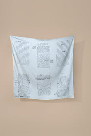 Scarf Print Manuscrit