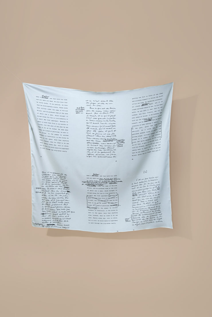 Scarf Print Manuscrit